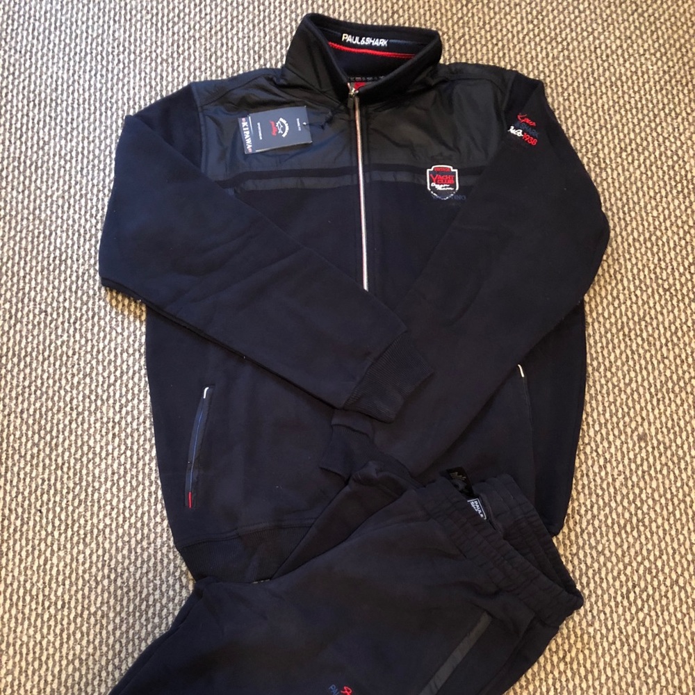 Paul & Shark men’s tracksuit, fleece, cotton Italy